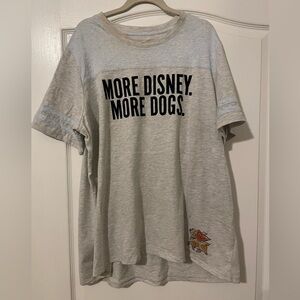Disney Light Gray Tee with Dog Graphic